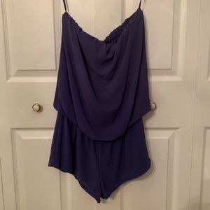 Boutique Purple Bandeau Romper